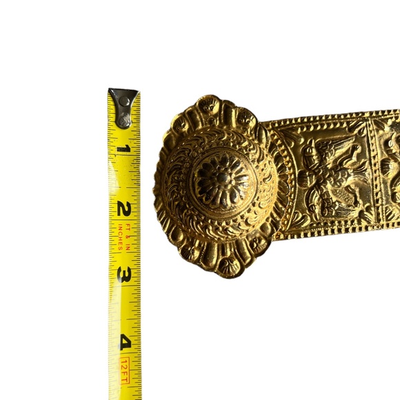 VINTAGE JUDITH LEIBER LEATHER WAIST BELT - Picture 4 of 8